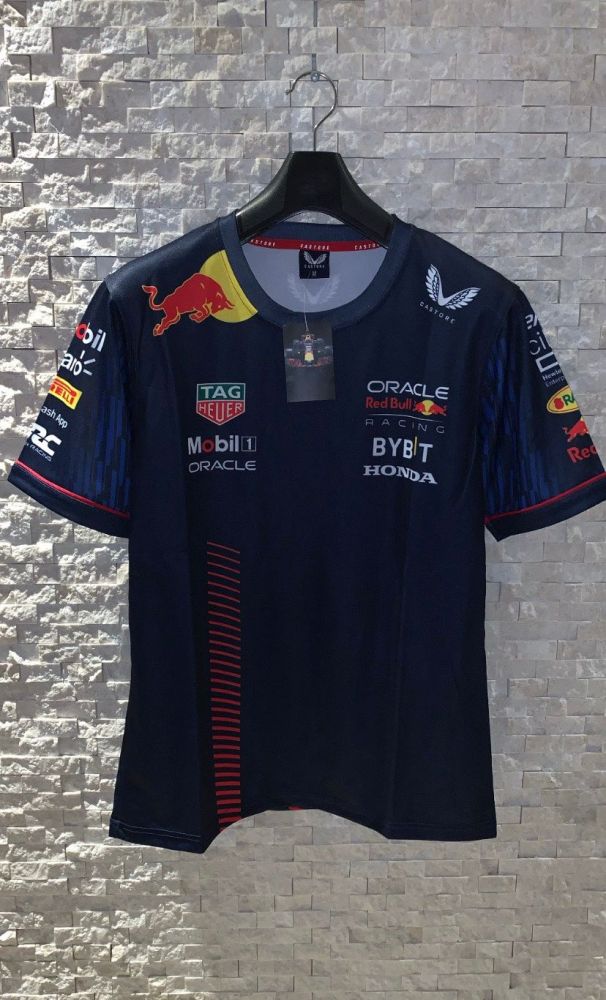 2023 F1 Black Racing Jersey Oracle Red Bull Shirt