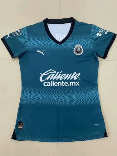 Women 2023-2024 Chivas Third Away Soccer Jersey Girl Football Shirt
