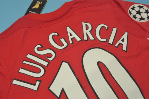 with UCL Patch Retro Jersey 2004-2005 Liverpool 10 LUIS GARCIA UCL Final Home Soccer Jersey Vintage Football Shirt