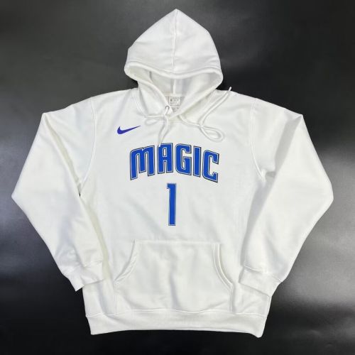 2023-2024 Orlando Magic White NBA Hoodie Basketball Hoody Cotton Sweater