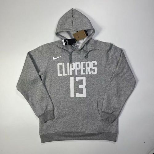 2023-2024 Los Angeles Clippers Grey NBA Hoodie Basketball Hoody Cotton Sweater