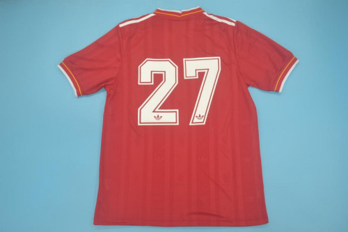 Retro Jersey 1986-1987 Liverpool 27 Home Soccer Jersey Vintage Football Shirt