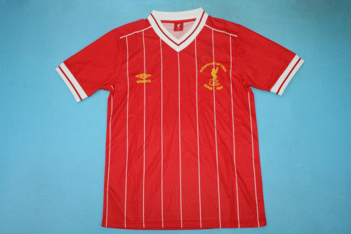 Retro Jersey 1984  Liverpool UCL FINAL Home Soccer Jersey Red Vintage Football Shirt