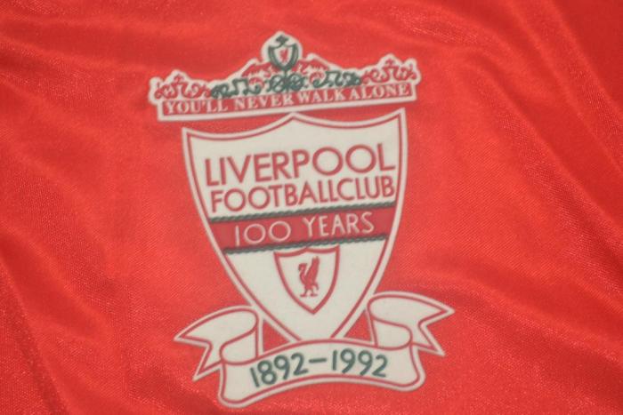 Retro Jersey 1992-1993 Liverpool Home Soccer Jersey Vintage Football Shirt