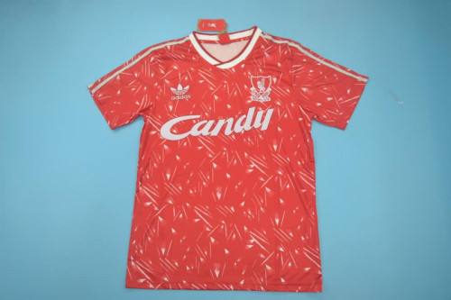 Retro Jersey 1989-1990 Liverpool Home Soccer Jersey Vintage Football Shirt