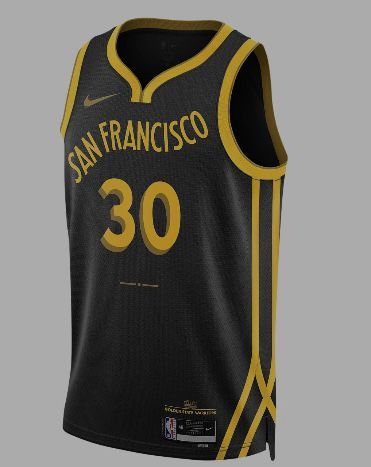 2024 Golden State Warriors 30 CURRY Black NBA Jersey Basketball Shirt