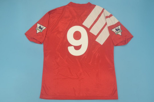 with EPL Patch Retro Jersey 1992-1993 Liverpool 9 Home Soccer Jersey Vintage Football Shirt