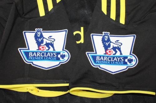 with EPL Patch Retro Jersey 2010-2011 Liverpool 7 SUAREZ 3rd Away Black Soccer Jersey