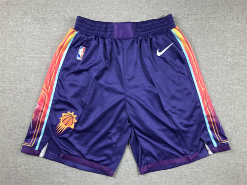 2024 City Eidition Phoenix Suns NBA Shorts Purple Basketball Shorts