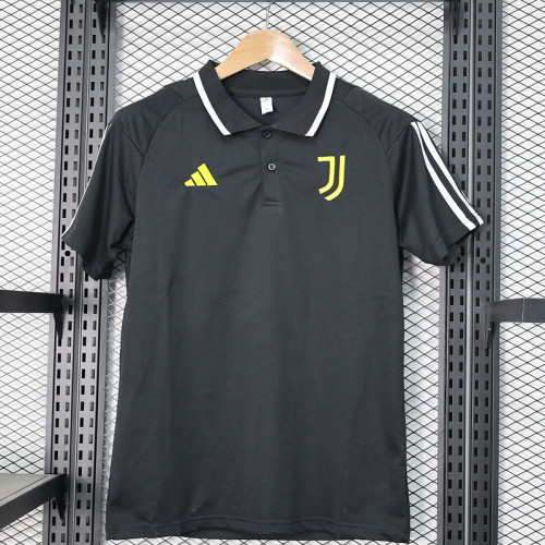 2023-2024 Juventus Black Soccer Polo