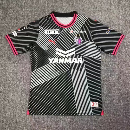 Fans Version 2024-2025 Cerezo Osaka Third Away Black Soccer Jersey