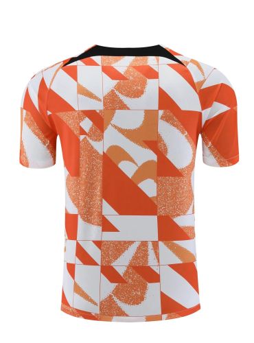 2023-2024 Inter Milan Orange/White Soccer Training Jersey Football Shirt
