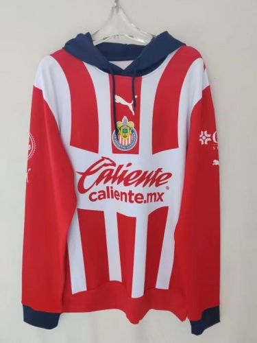2023-2024 Chivas Red Soccer Training Sweater Football Hoodie