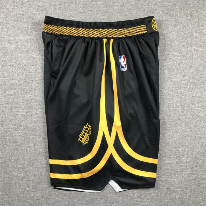 2024 City Edition Golden State Warriors NBA Shorts Black Basketball Shorts
