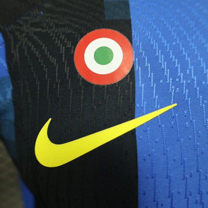 with Coppa Italia Patch Player Version 2023-2024 Inter Milan Home Soccer Jersey