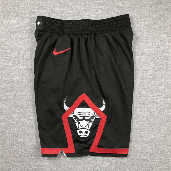 2024 Chicago Bulls NBA Shorts City Edition Black Basketball Shorts