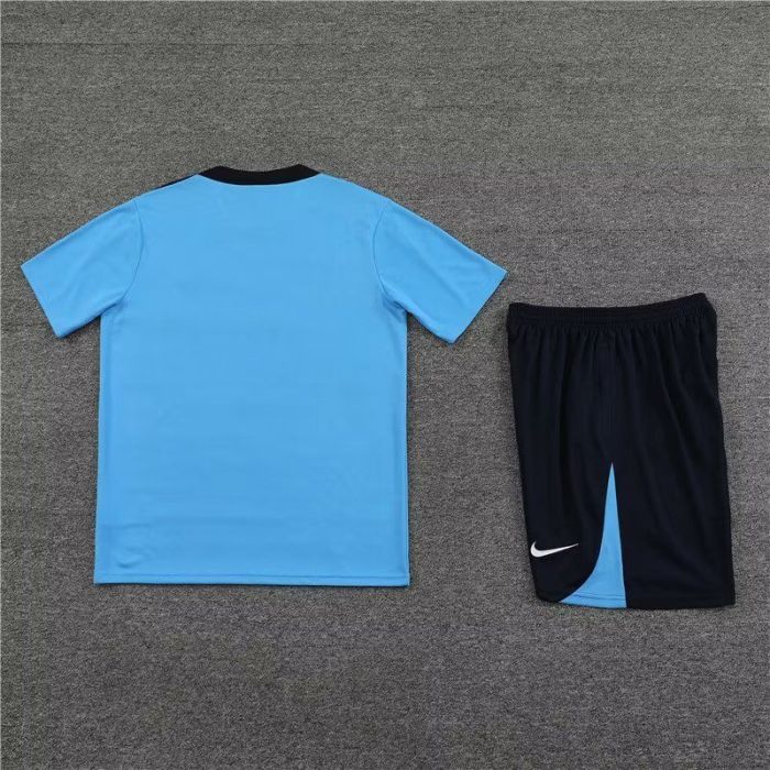 Adult Uniform 2023-2024 Chelsea Blue Soccer Training Jersey and Shorts Football Kits