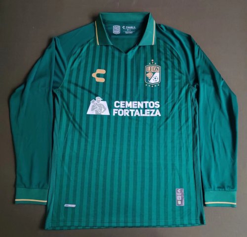 Long Sleeve 2023-2024 Club Leon Green Special Edition Soccer Jersey