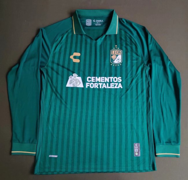 Long Sleeve 2023-2024 Club Leon Green Special Edition Soccer Jersey