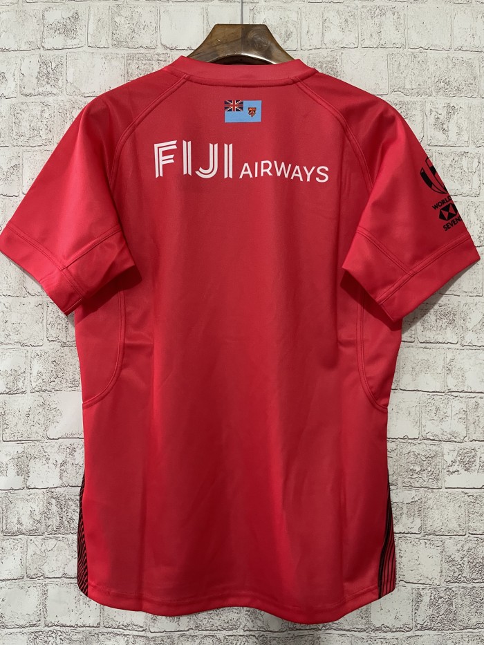2023 Fiji Sevens Series Away Red Rugby Jersey