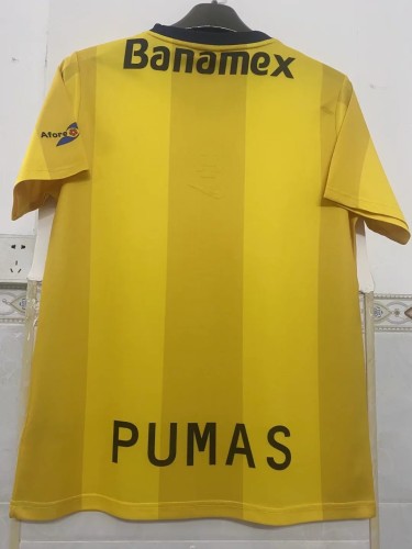 Retro Jersey 2000-2001 Pumas Yellow Soccer Jersey Vintage Football Shirt