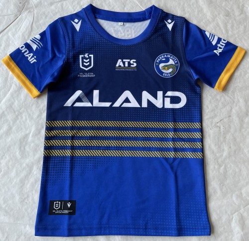 Youth 2024 Child Parramatta Eels Blue Rugby Jersey
