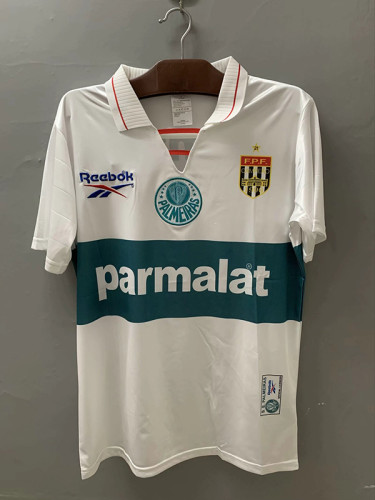 Retro Jersey 1997 Palmeiras Third Away White Soccer Jersey