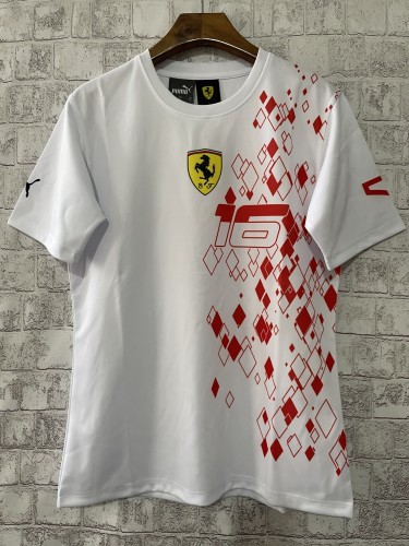 2023 F1 Formula One Ferrari racing suit White Racing Jersey Spain Special Edition Jersey