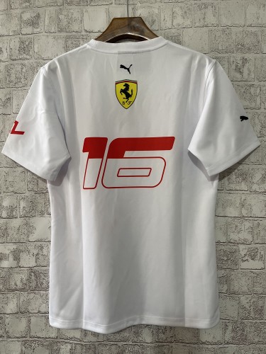 2023 F1 Formula One Ferrari racing suit White Racing Jersey Spain Special Edition Jersey