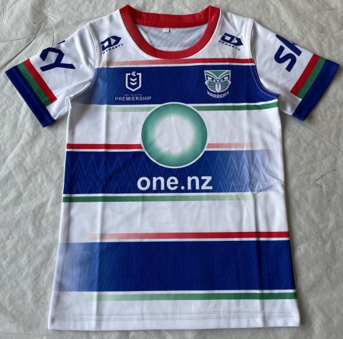 Youth 2024 Child New Zealand Warriors White Rugby Jersey