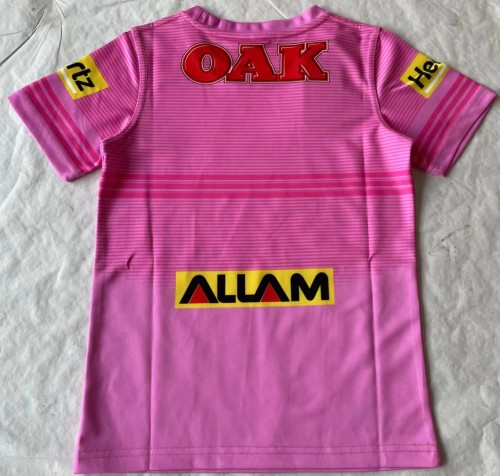 Youth 2024 Child Leopard Pink Rugby Jersey