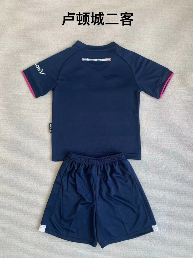 Youth Uniform Kids Kit 2023-2024 Luton Town Third Away Soccer Jersey Shorts