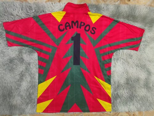 Retro Jersey Mexico 1 Campos signature Version Soccer Jersey Vintage Football Shirt