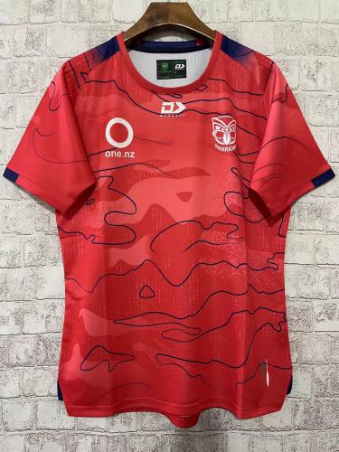 2023 New Zealand Warriors Red Rugby Training Jersey
