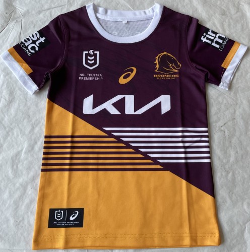 Youth 2024 Brisbane Broncos Rugby Jersey