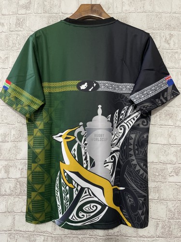 2024 South Africa Rugby Jersey Green Casual T-shirt