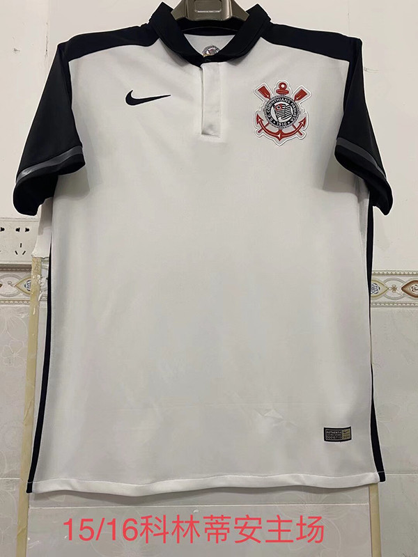 Retro Jersey 2015-2016 Corinthians Home Soccer Jersey Vintage Football Shirt