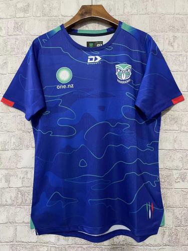 2023 New Zealand Warriors Blue Rugby Training Jersey