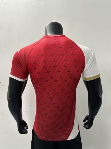 Player Version 2024-2025 AS Monaco Home Soccer Jersey Football Shirt