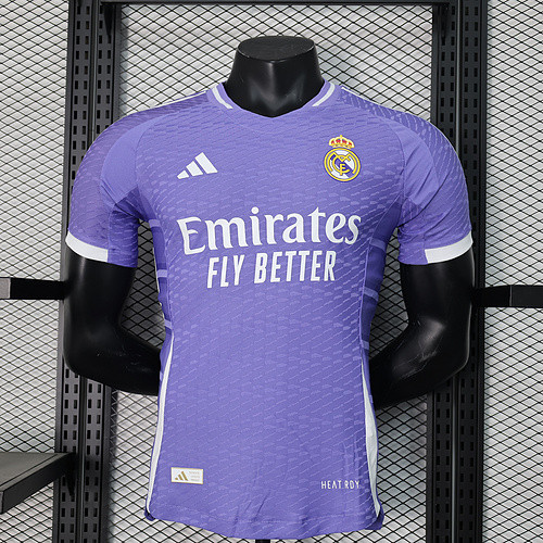 Player Version 2024-2025 Real Madrid Away Purple Soccer Jersey Real Camisteas de Futbol