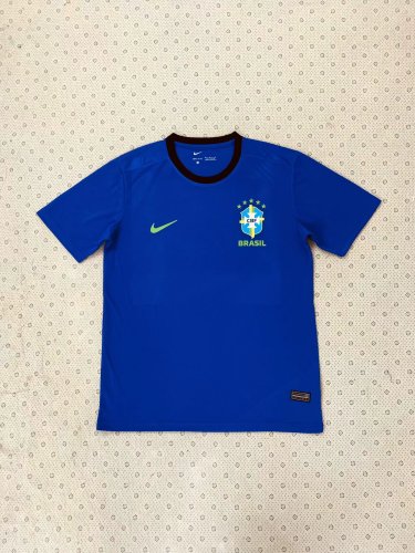 2024 Brazil Blue Soccer Jersey Brasil Camisetas de Futbol