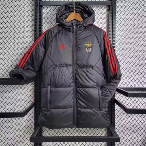 2023-2024 Benfica Black Cotton Jacket Soccer Coat