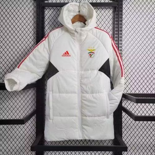 2023-2024 Benfica White Cotton Jacket Soccer Coat