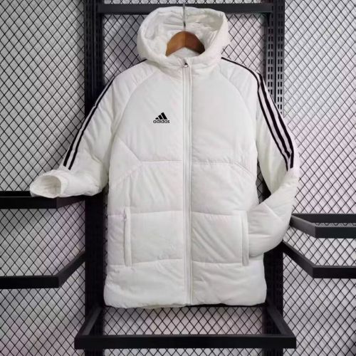 2023-2024 AD White Cotton Jacket Soccer Coat