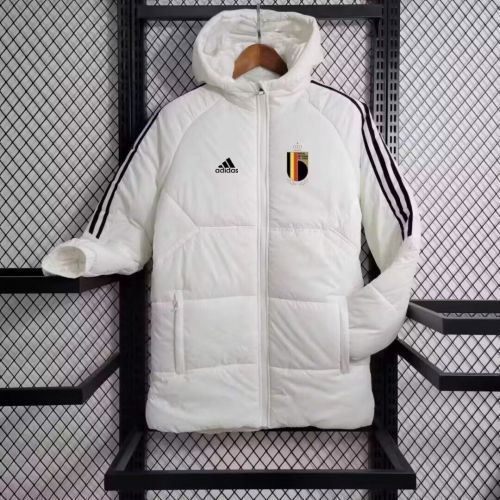 2023-2024 BEL White Cotton Jacket Soccer Coat