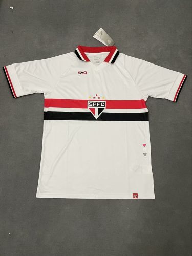 Fan Version 2023-2024 Sao Paulo White Soccer Jersey