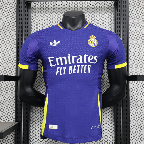 Player Version 2024-2025 Real Madrid Blue Soccer Jersey Real Camisteas de Futbol