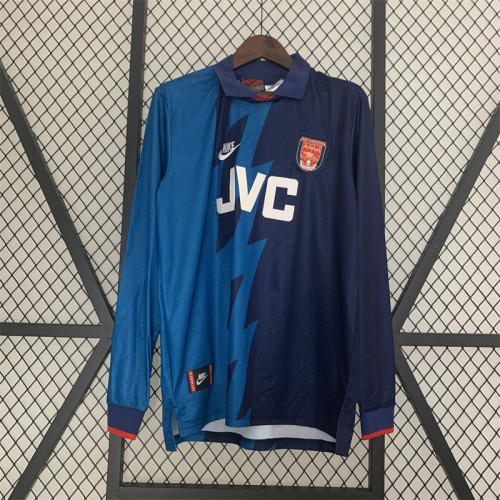 Retro Shirt Long Sleeve 1995-1996 Arsenal Away Soccer Jersey Football Shirt