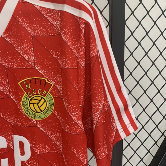 Retro Jersey 1988-1989 Soviet Union Home Soccer Jersey Vintage Football Shirt