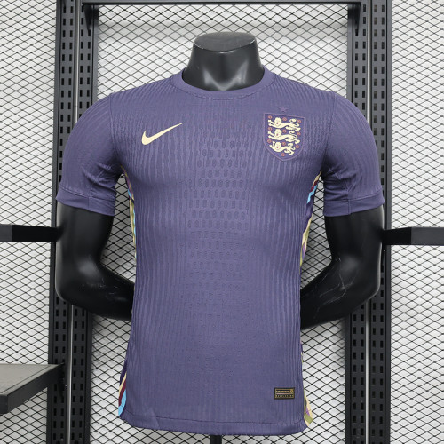 Player Version 2023-2024 England Away Purple Soccer Jersey
